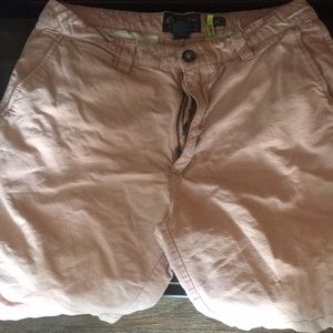 American rag pink slim fit shorts